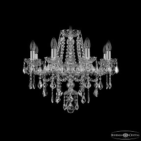 Подвесная люстра Bohemia Ivele Crystal 1415 никель арт. 1415/8/200 Ni Leafs