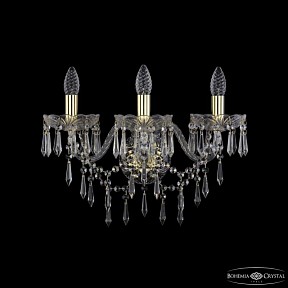 Бра Bohemia Ivele Crystal 1403 золото арт. 1403B/3/195/XL G