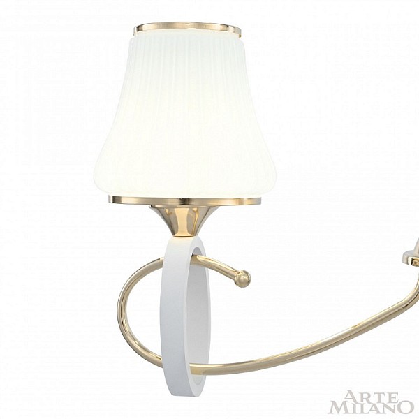 Подвесная люстра Arte Milano Florentia-2387 белый арт. 302387/3 Wh/Gd