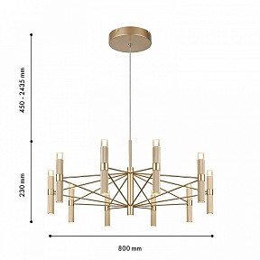 Подвесная люстра Favourite Blick золото арт. 4759-10P