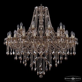Подвесная люстра Bohemia Ivele Crystal 1415 золото арт. 1415/20+10/400 G M721