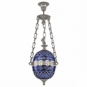 Подвесной светильник Bohemia Ivele Crystal 7100 металл арт. 71000P/20 Ni Clear-Blue/H-1J FA3S