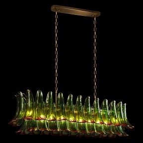 Подвесная люстра Loft it Lilou бронза арт. 10600/1200R Green red