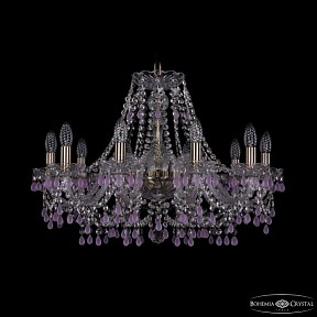 Подвесная люстра Bohemia Ivele Crystal 1410 золото арт. 1410/10/240 Pa V7010