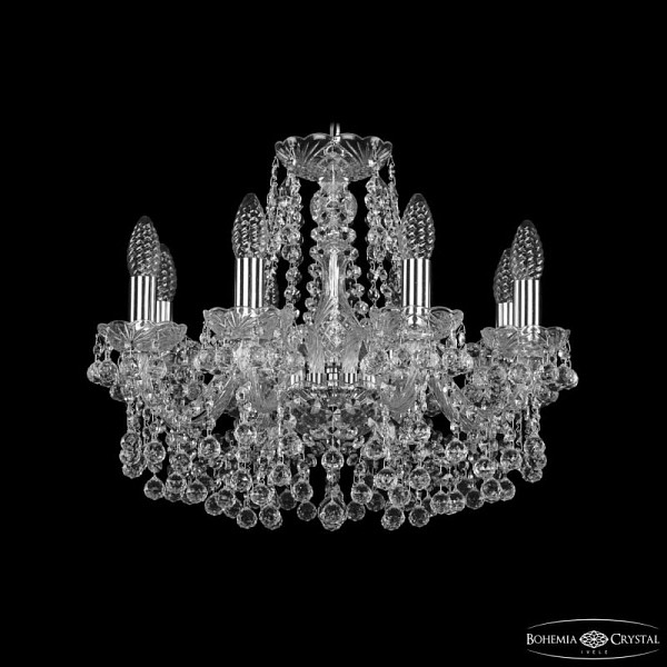 Подвесная люстра Bohemia Ivele Crystal 1409 никель арт. 1409/8/160 Ni