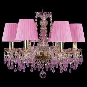 Подвесная люстра Bohemia Ivele Crystal 1410 золото арт. 1410/6/160/G/V7010/SH1