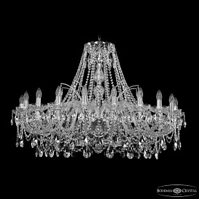 Подвесная люстра Bohemia Ivele Crystal 1411 никель арт. 1411/20/400 Ni