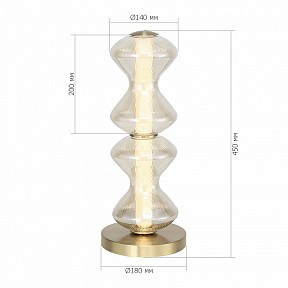Настольная лампа декоративная ST-Luce SPINE золото арт. SL6136.214.01