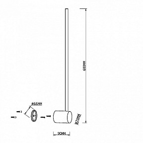 Бра Maytoni Light stick черный арт. MOD237WL-L6B3K