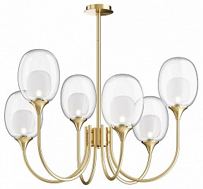 Люстра на штанге Maytoni Aura желтый арт. MOD016PL-06BS