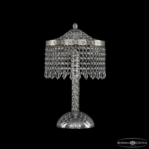Настольная лампа декоративная Bohemia Ivele Crystal 1920 никель арт. 19201L4/25IV Ni Drops