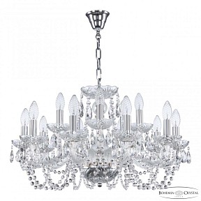 Подвесная люстра Bohemia Ivele Crystal 119 никель арт. 119/10+5/240 Ni