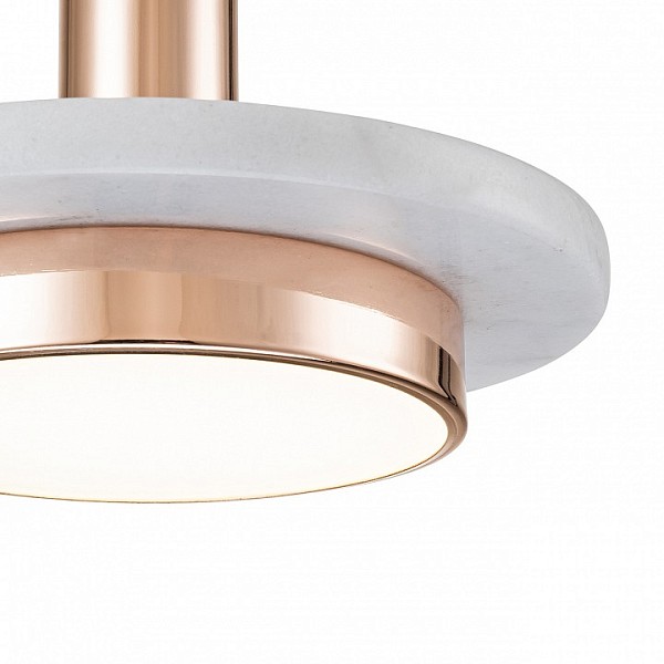 Подвесной светильник Escada 10260 золото арт. 10260/1LED White marble