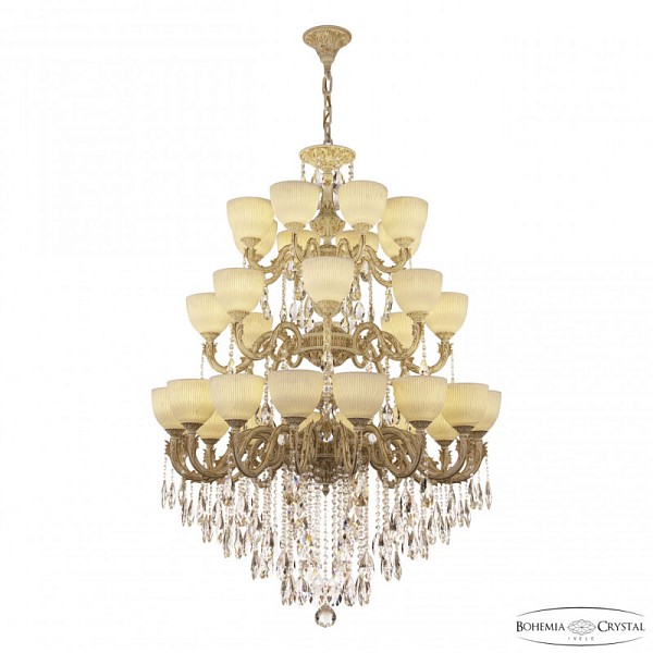 Подвесная люстра Bohemia Ivele Crystal AL7901 белый арт. AL79101/16+8+8/300/3d B WMG P1 U Line