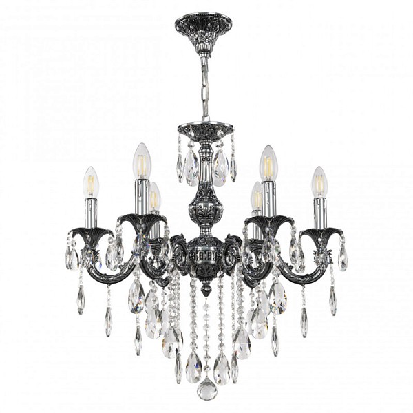 Подвесная люстра Bohemia Ivele Crystal AL7901 никель арт. AL79101/6/175 B NB
