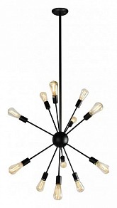 Люстра на штанге iLamp Spider черный арт. Loft209-12B