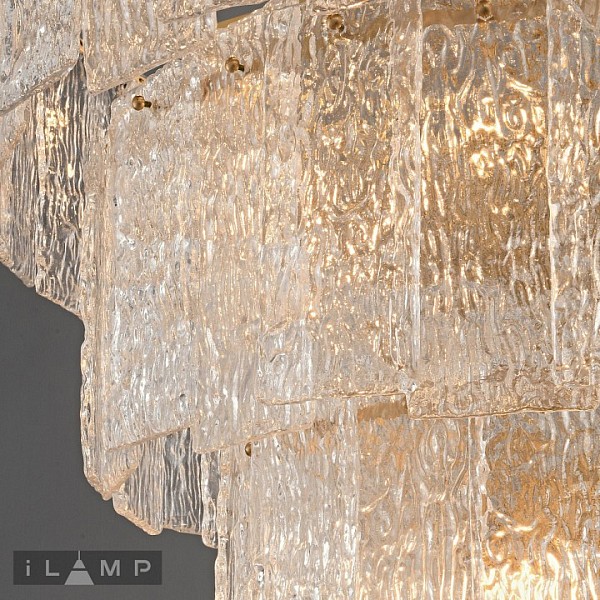 Подвесная люстра iLamp Manhattan латунь арт. P6315-D800 BR