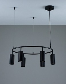 Подвесная люстра Moderli Cora черный арт. V11601-6P