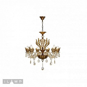 Подвесная люстра iLamp Asia бронза арт. 61078-6 BR