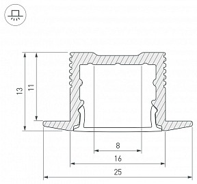 Профиль Arlight SL-SLIM черный арт. 037114