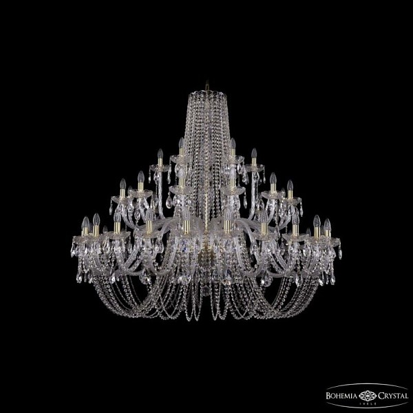 Подвесная люстра Bohemia Ivele Crystal 1402 золото арт. 1402/24+12+6/530 G
