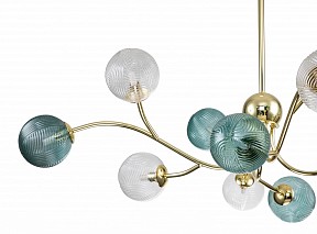 Люстра на штанге Indigo Selva желтый арт. 11032/12R Gold