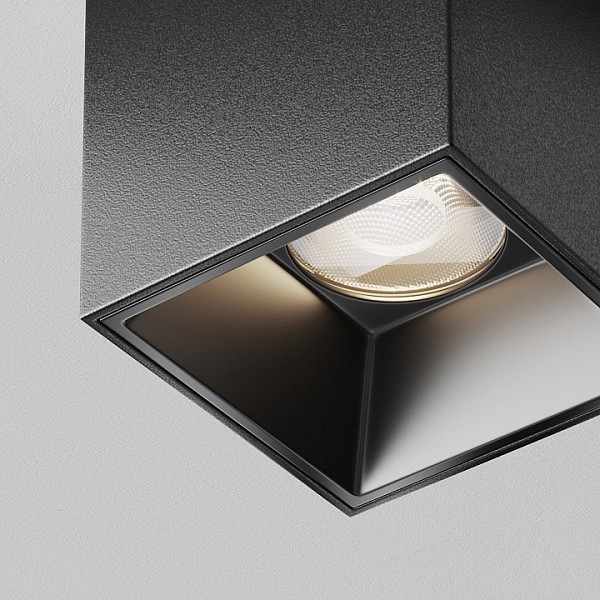 Накладной светильник Maytoni Technical Alfa LED черный арт. C064CL-5W4K-SQ-B