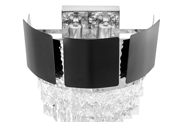 Накладной светильник LUMINA DECO MOLINA хром арт. LDW 7045-2 BK+CHR