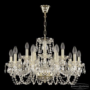 Подвесная люстра Bohemia Ivele Crystal 119 золото арт. 119/10+5/240 G