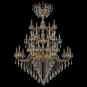 Подвесная люстра Bohemia Ivele Crystal 7218 золото арт. 72118/20+10+5/520/3d B G Y1