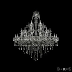 Подвесная люстра Bohemia Ivele Crystal 1415 никель арт. 1415/24+12+6/530 Ni