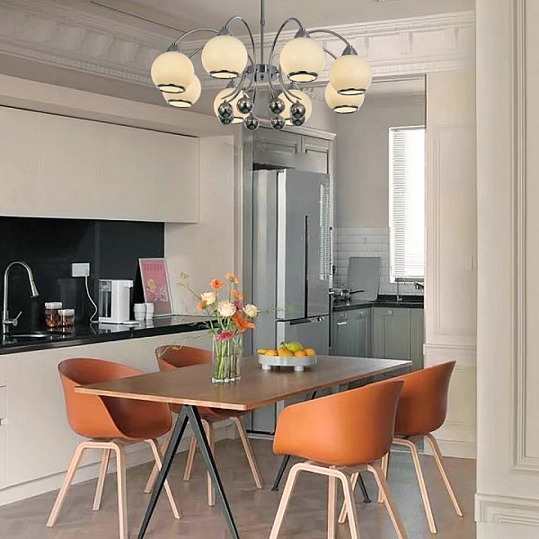 Люстра на штанге Arte Milano Neapolis-76207 никель арт. 276207/8 Ni