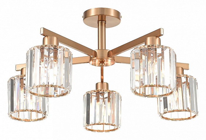 Люстра на штанге Escada Adorn коричневый арт. 692/5P Сopper