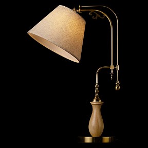 Настольная лампа декоративная Loft it Elaine бронза арт. 10569T Light wood