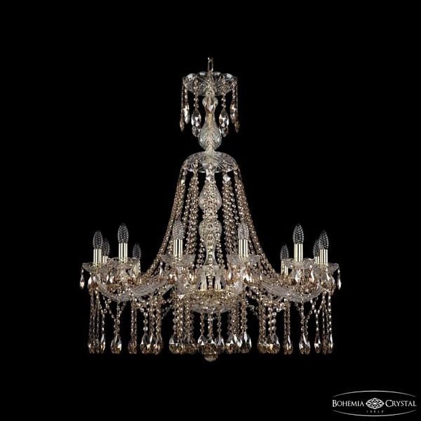 Подвесная люстра Bohemia Ivele Crystal 1413 золото арт. 1413/12/300/XL-91 G R721