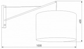 Бра TK Lighting Glorii черный арт. 10438 Glorii