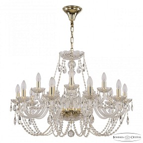 Подвесная люстра Bohemia Ivele Crystal 101 золото арт. 101/10+5/300 G