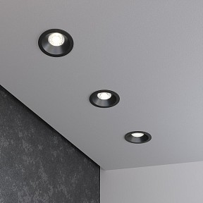 Встраиваемый светильник Elektrostandard 15266/LED черный арт. 15266/LED