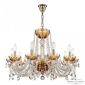 Подвесная люстра Bohemia Ivele Crystal 5402 золото арт. 5402/10/240 G Amber/M-1H