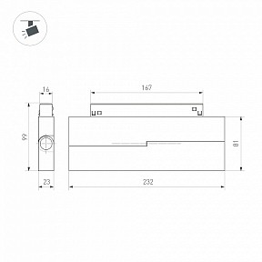 Накладной светильник Arlight MAG-ORIENT черный арт. 056402