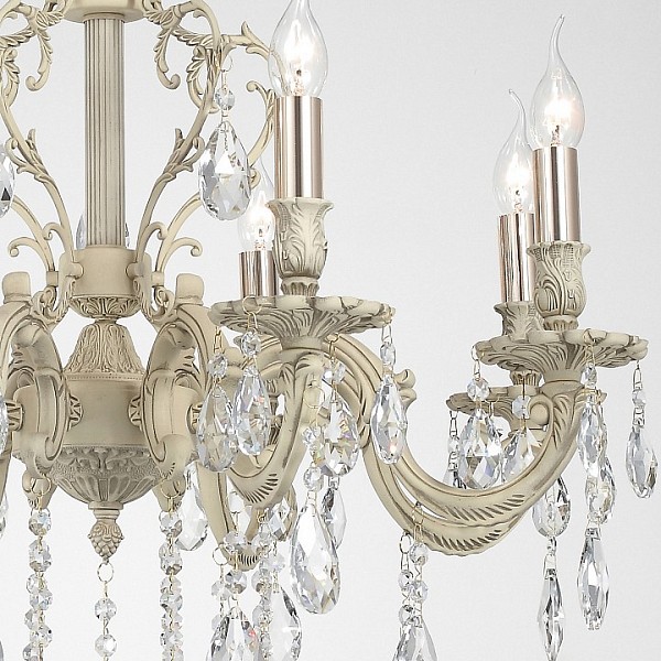 Подвесная люстра Lucia Tucci Barletta кремовый арт. BARLETTA 1730.8 cream white