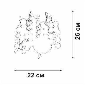 Бра Vitaluce V2832 черный арт. V2832-1/2A