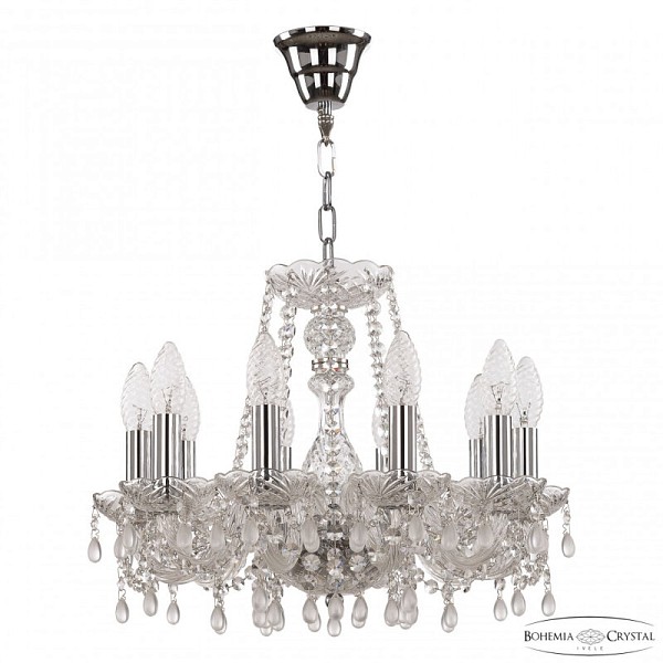 Подвесная люстра Bohemia Ivele Crystal 112 никель арт. 112/10/141 Ni V0300