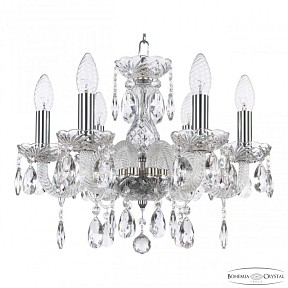Подвесная люстра Bohemia Ivele Crystal 117 никель арт. 117/6/141 Ni