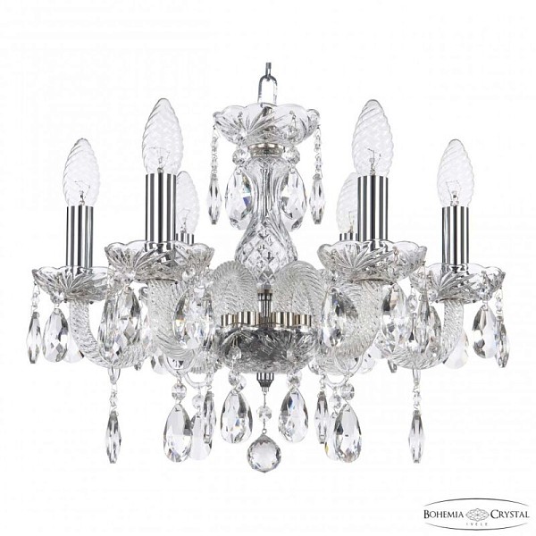 Подвесная люстра Bohemia Ivele Crystal 117 никель арт. 117/6/141 Ni