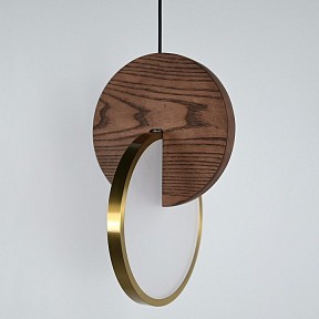 Подвесной светильник Imperiumloft  золото арт. Glatt-Wood01