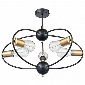 Люстра на штанге Vele Luce Crea черный арт. VL6522L05