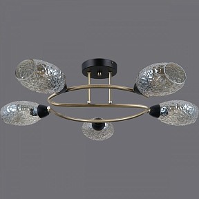 Потолочная люстра ILLUMICO  бронза арт. IL0300-5CSQ-79 BK AB