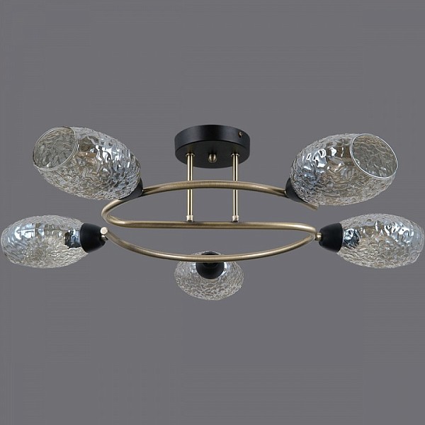 Потолочная люстра ILLUMICO  бронза арт. IL0300-5CSQ-79 BK AB
