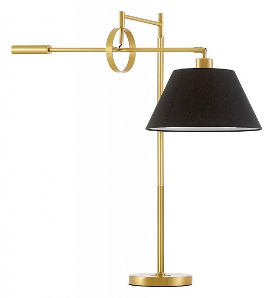 Настольная лампа декоративная LUMINA DECO 1124 латунь арт. LDT 1124 MD+BK